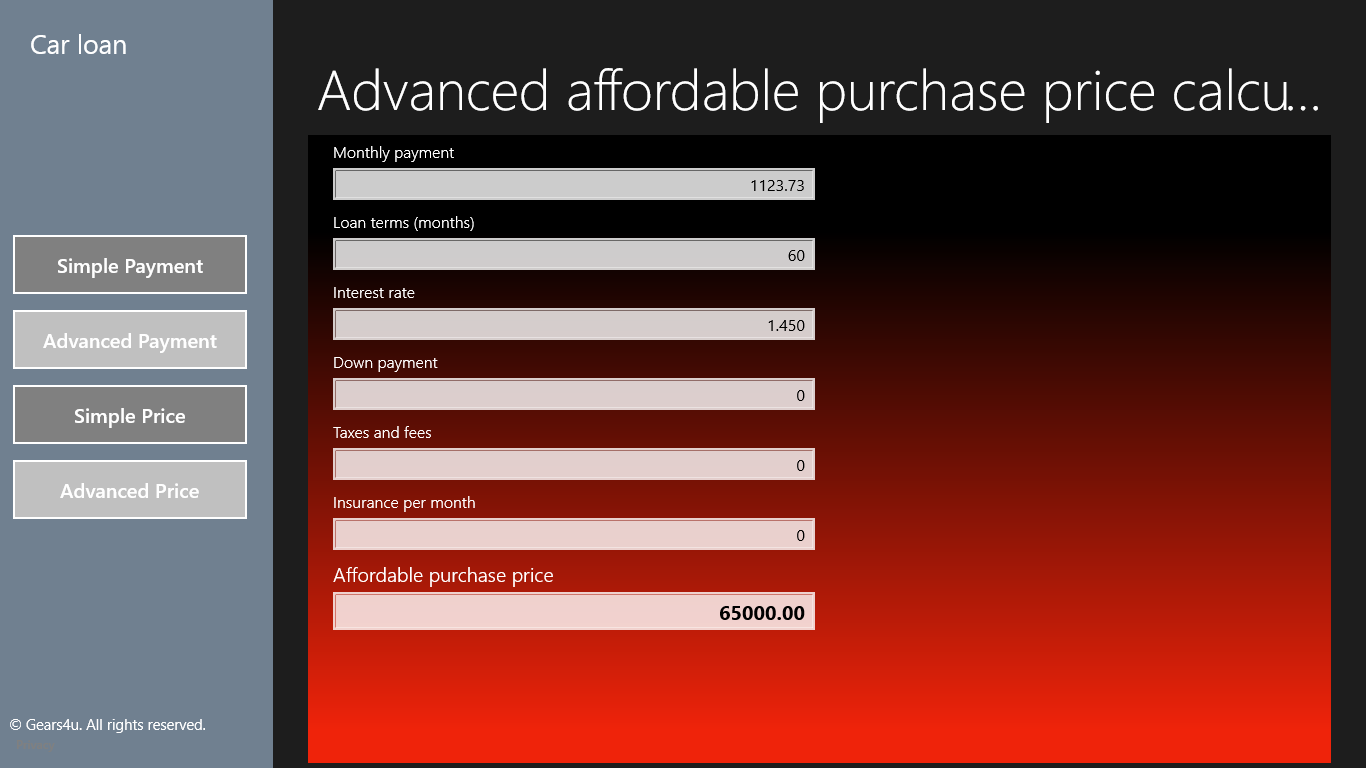 car loan calculator